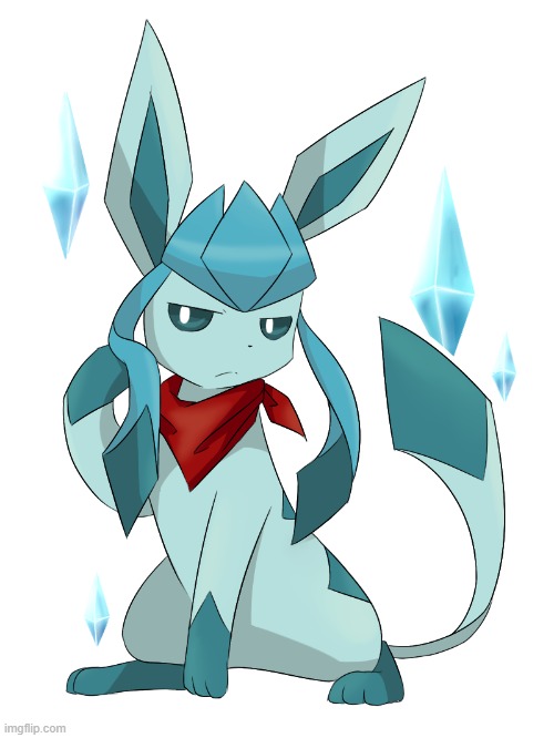 glaceon bandana | image tagged in glaceon bandana | made w/ Imgflip meme maker