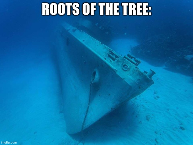 Sunken Moskva | ROOTS OF THE TREE: | image tagged in sunken moskva | made w/ Imgflip meme maker