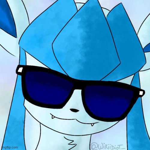 Glaceon drip | image tagged in glaceon drip | made w/ Imgflip meme maker