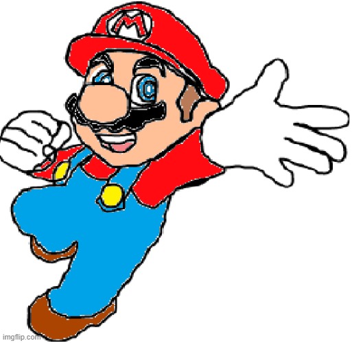 A Super Mario I Made | image tagged in drawings,mario | made w/ Imgflip meme maker