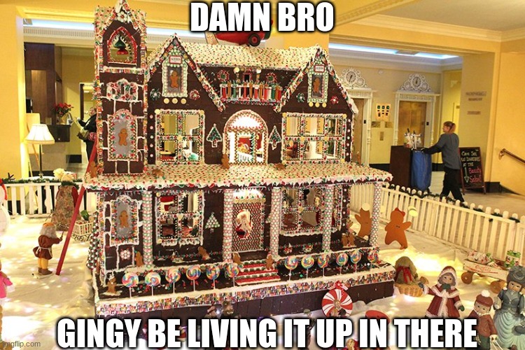 GinJeffery Bezos | DAMN BRO; GINGY BE LIVING IT UP IN THERE | image tagged in memes,funny,christmas,jeff bezos,you can do it | made w/ Imgflip meme maker