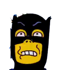 Adam West As Batman Head Transparent Background Blank Meme Template