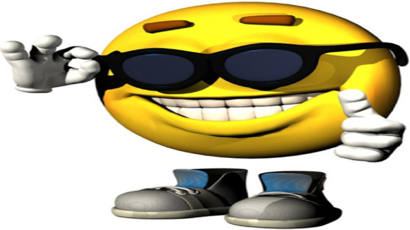 High Quality Meme emoji with sunglasses Blank Meme Template