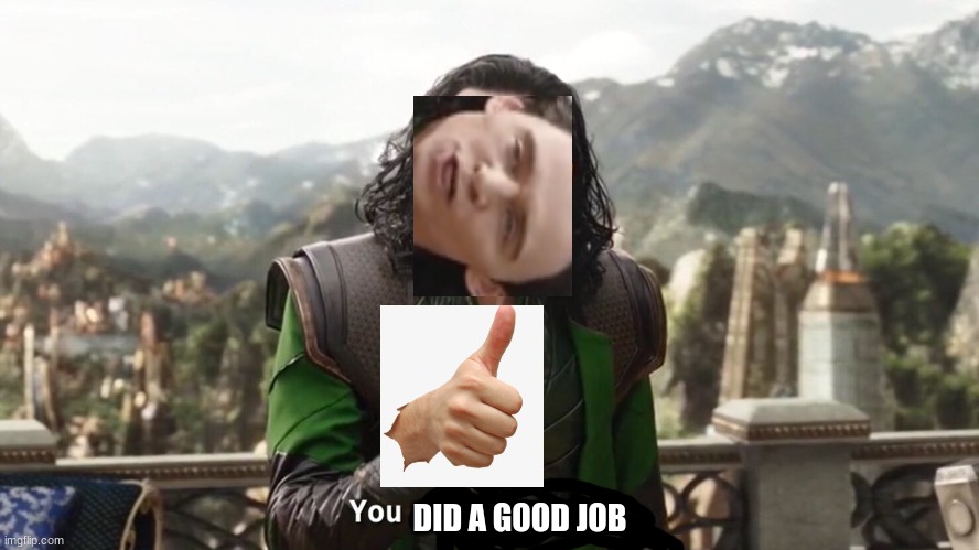 You had one job. Just the one | DID A GOOD JOB | image tagged in you had one job just the one | made w/ Imgflip meme maker