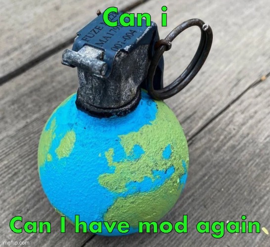 Had it on my old acc | Can i; Can I have mod again | image tagged in temp | made w/ Imgflip meme maker