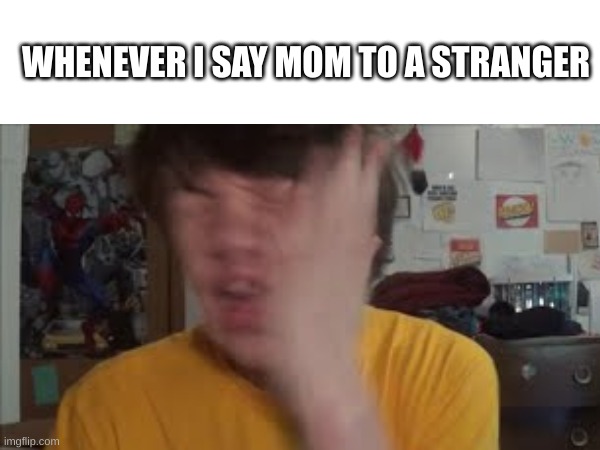Bruh | WHENEVER I SAY MOM TO A STRANGER | made w/ Imgflip meme maker