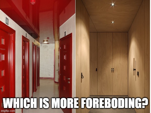 these look nice watch the doors though | WHICH IS MORE FOREBODING? | image tagged in the backrooms,backrooms,hallway | made w/ Imgflip meme maker