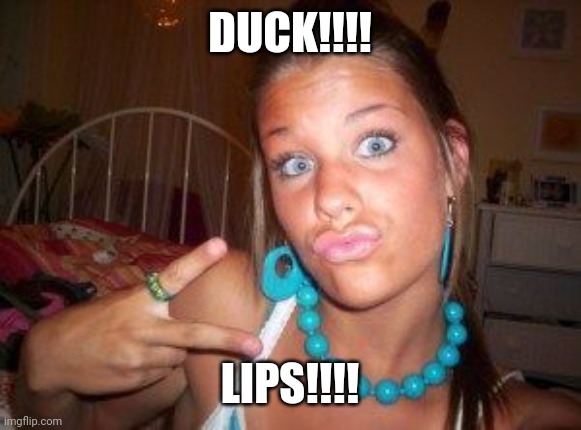 Ducky lips | DUCK!!!! LIPS!!!! | image tagged in ducky lips | made w/ Imgflip meme maker