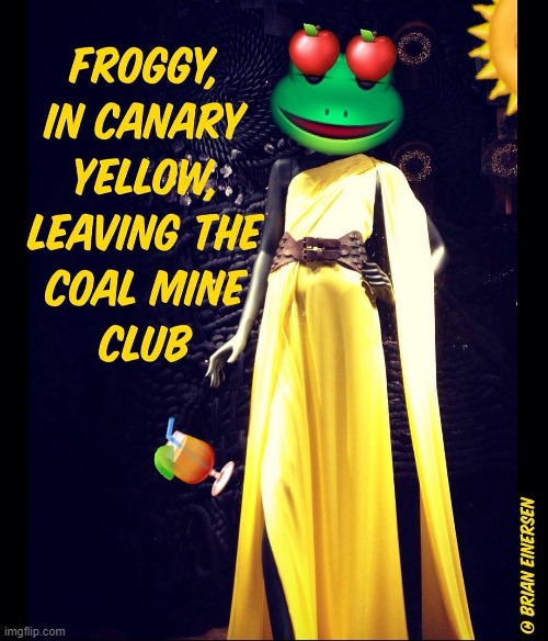 Froggy Style | image tagged in fashion,window design,ralph lauren,canary in a coal mine,emooji art,brian einersen | made w/ Imgflip meme maker