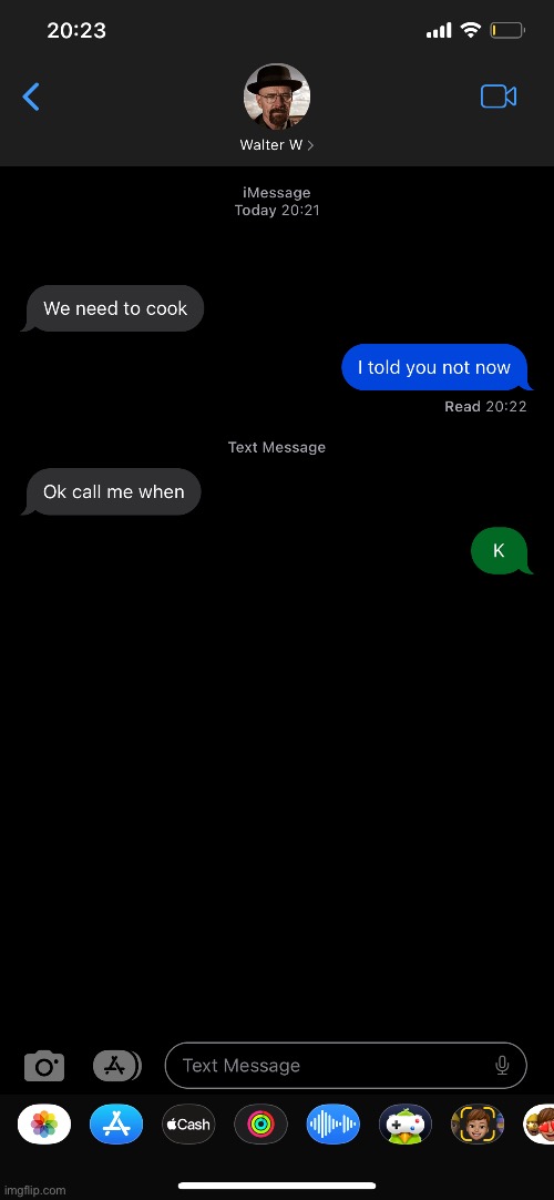 I told him tomorrow☠️ | made w/ Imgflip meme maker