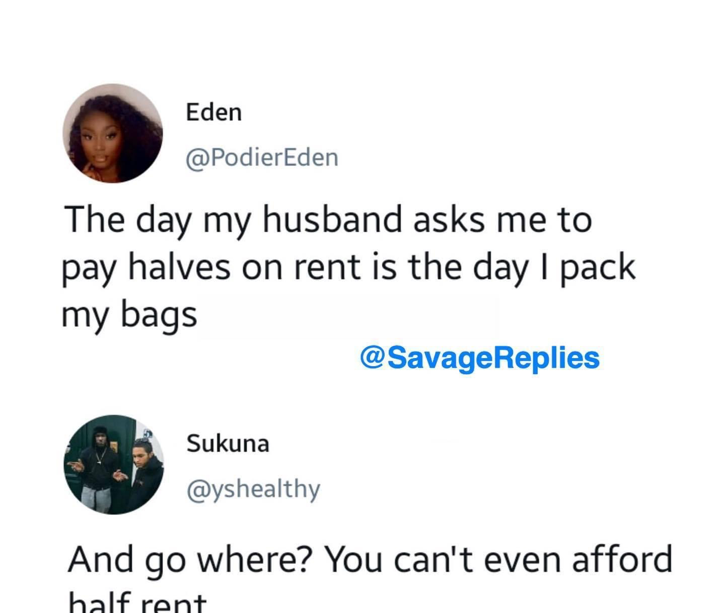 Can’t afford half rent Blank Meme Template