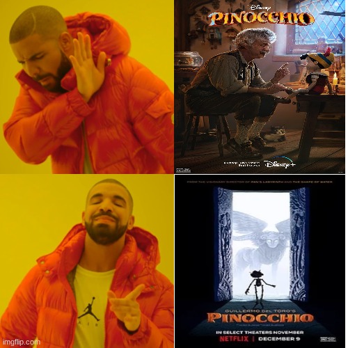 2022 Pinocchio | image tagged in memes,drake hotline bling,pinocchio | made w/ Imgflip meme maker