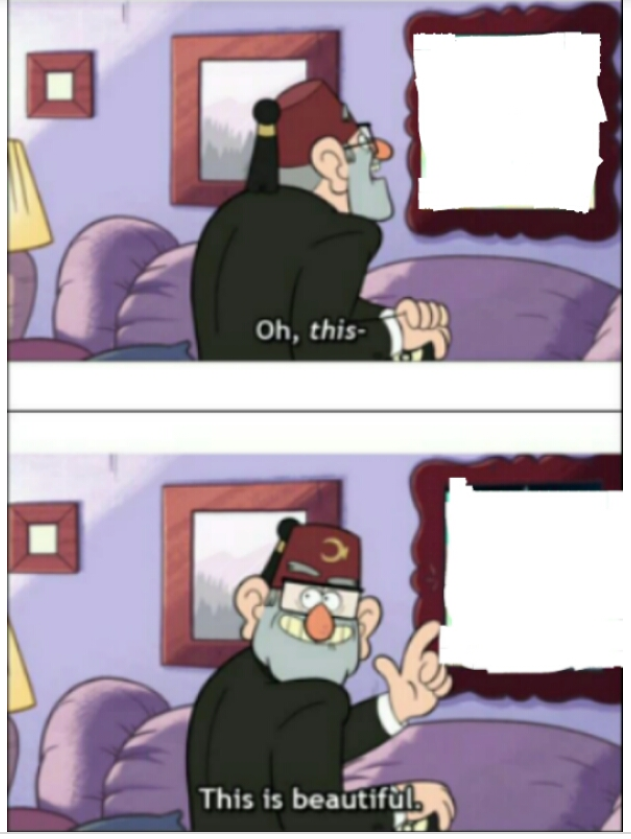 Beautiful Blank Meme Template