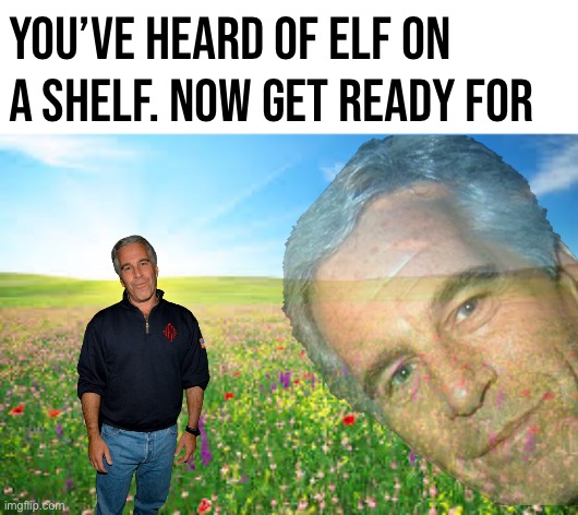 Jeffrey Epstein is pedo in a meadow Blank Meme Template