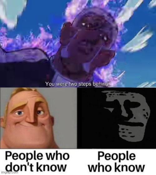 A small mistake | image tagged in memes,shitpost,anime memes,jojo's bizarre adventure,people who don't know vs people who know | made w/ Imgflip meme maker