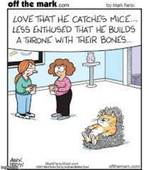 image tagged in memes,comics,cats,mice,bones,throne | made w/ Imgflip meme maker