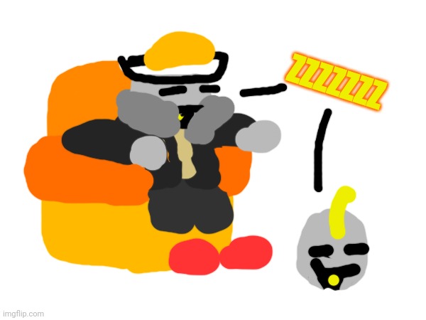 Eggyhead and Eggy Jr chilling | ZZZZZZZ | made w/ Imgflip meme maker