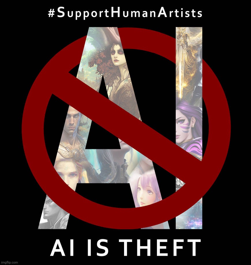 AI Art is terrible, join the movement! | made w/ Imgflip meme maker