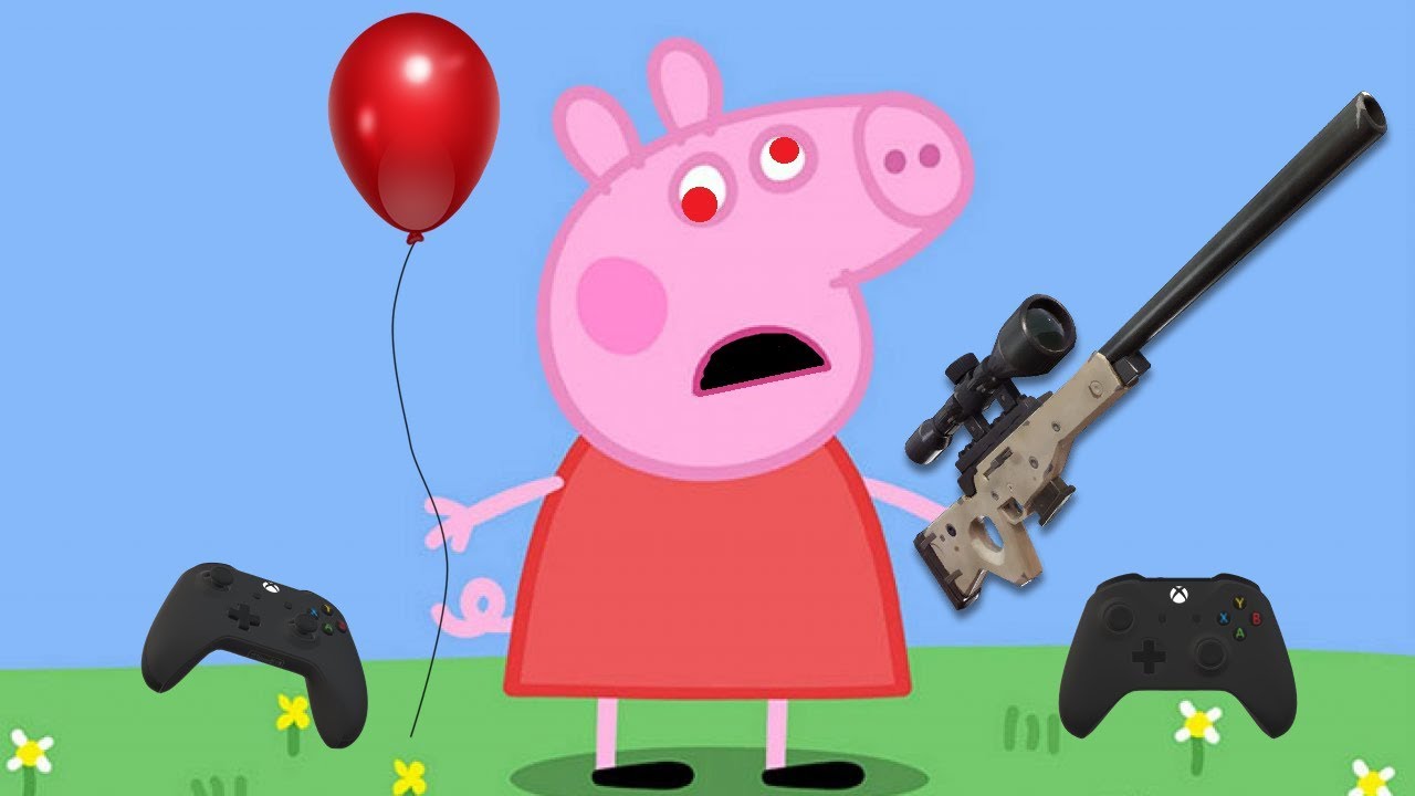 High Quality peppa attack Blank Meme Template