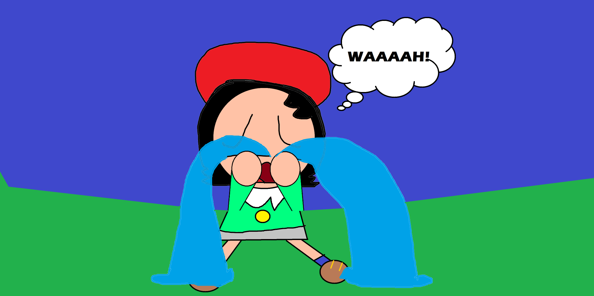ADELEINE IS CRYING Blank Meme Template