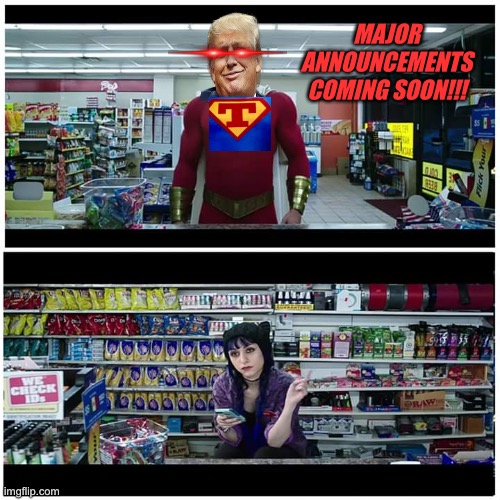 Shazam beer scene | MAJOR ANNOUNCEMENTS COMING SOON!!! | image tagged in shazam beer scene | made w/ Imgflip meme maker