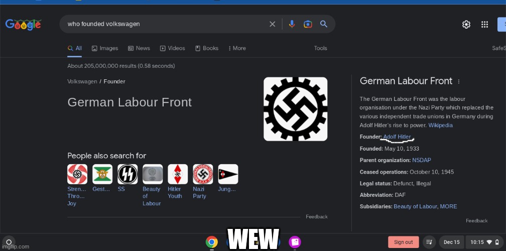Hitlerwagen | WEW | image tagged in adolf hitler,hitler,volkswagen,nazis | made w/ Imgflip meme maker