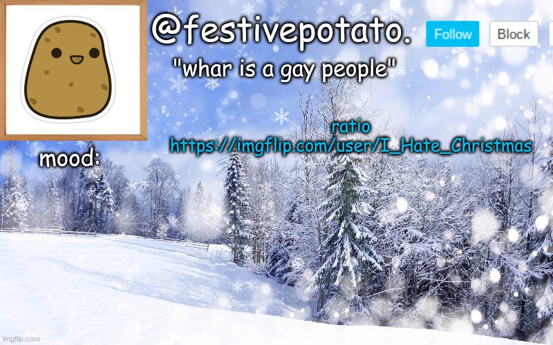 winter temp | ratio
https://imgflip.com/user/I_Hate_Christmas | image tagged in winter temp | made w/ Imgflip meme maker