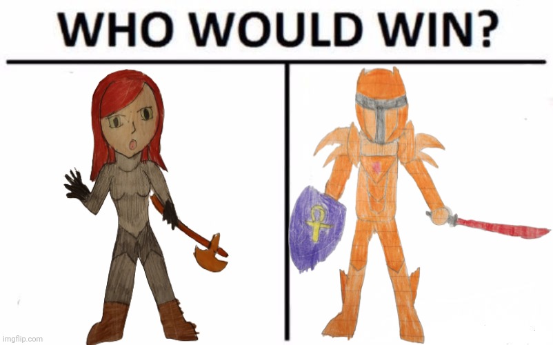 Both of them get stronger after every boss defeated | image tagged in memes,who would win | made w/ Imgflip meme maker