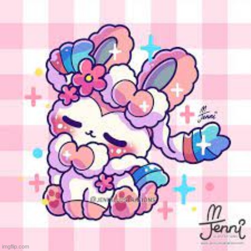 Baby Sylveon | image tagged in baby sylveon,sylveon,baby,fluffy,cute,baby eeveelution | made w/ Imgflip meme maker