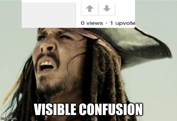 confused dafuq jack sparrow what | VISIBLE CONFUSION | image tagged in confused dafuq jack sparrow what | made w/ Imgflip meme maker