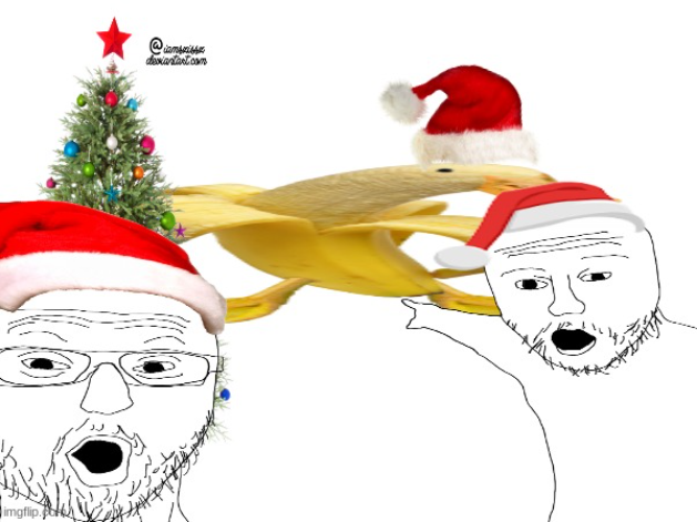 High Quality banuck but xmas Blank Meme Template