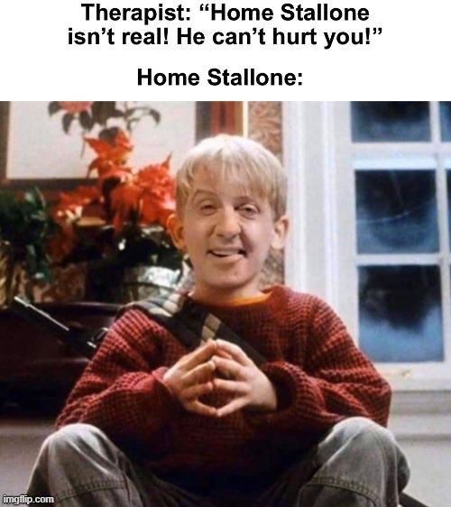 its scary | image tagged in meme,home alone | made w/ Imgflip meme maker