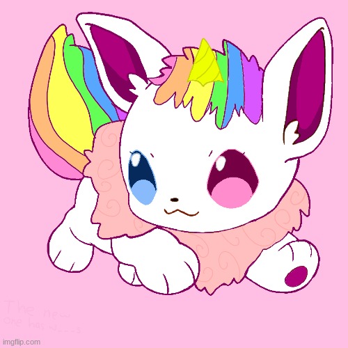 baby Unicorn Eevee (im doing mewvee next) | image tagged in baby,unicorneevee | made w/ Imgflip meme maker