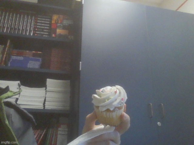 My history teacher gave us a cupcake! | made w/ Imgflip meme maker
