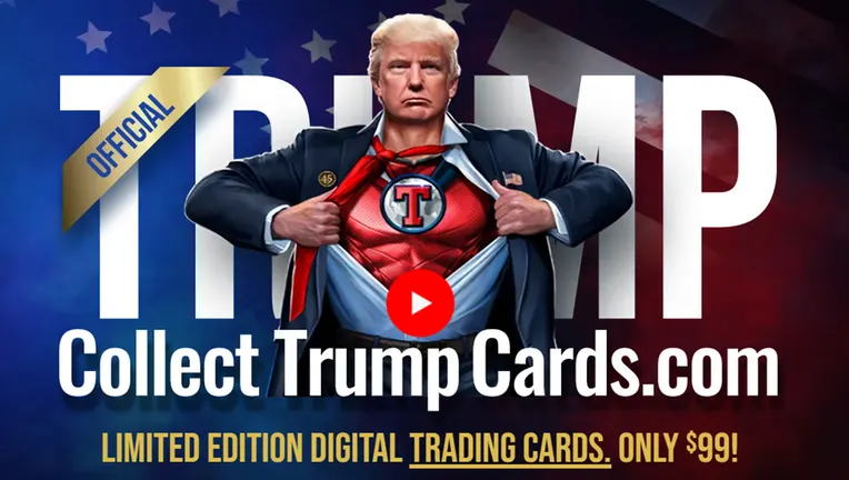 Trump Digital Virtual trading card ripoff Blank Meme Template
