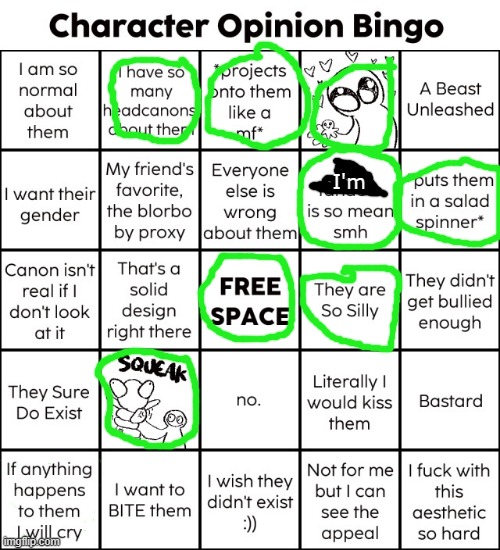 Me with my oc spirit | I'm | image tagged in ocs,character bingo | made w/ Imgflip meme maker