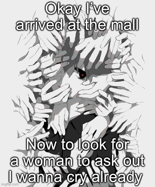Avogado6 depression | Okay I’ve arrived at the mall; Now to look for a woman to ask out
I wanna cry already | image tagged in avogado6 depression | made w/ Imgflip meme maker
