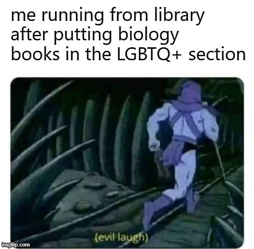 Pure .. evil, as I understand | image tagged in lgbtq,funny,skeletor | made w/ Imgflip meme maker