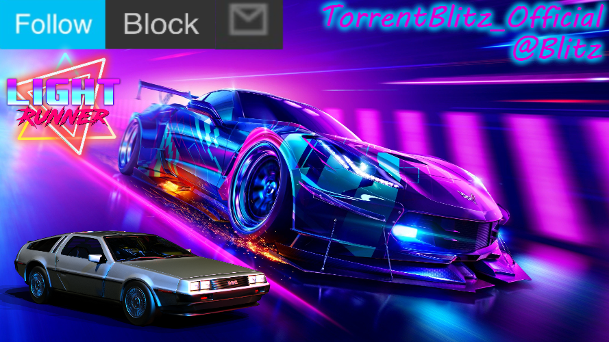 TorrentBlitz_Official Neon Car Temp Revision 1.0 Blank Meme Template