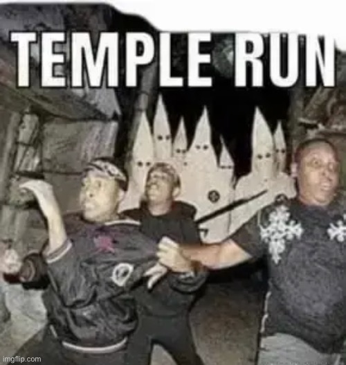 TEMPLE RUN | image tagged in bruh,lol,why are you reading this | made w/ Imgflip meme maker