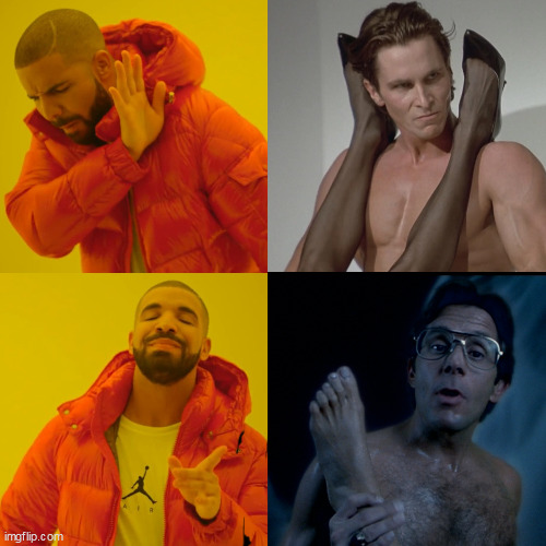 image tagged in office space bill lumbergh,american psycho,drake hotline approves | made w/ Imgflip meme maker