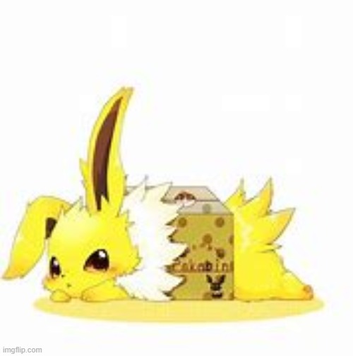 Baby Jolteon in a box! | made w/ Imgflip meme maker