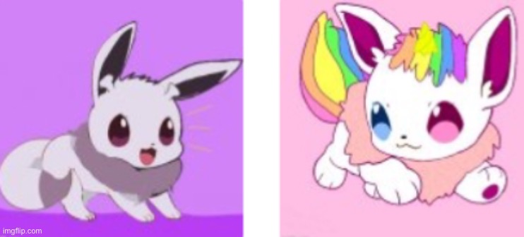 Mewvee chases uni | image tagged in y | made w/ Imgflip meme maker