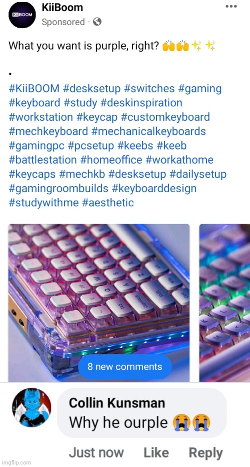 Why it ourple?? | made w/ Imgflip meme maker