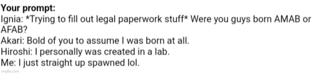 made w/ Imgflip meme maker