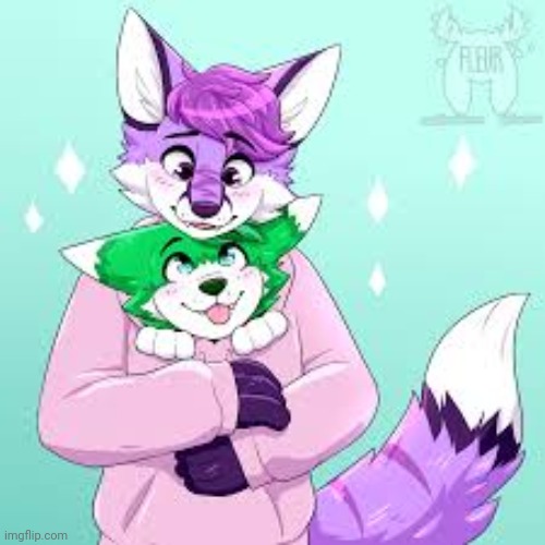 Art by Fleurfurr | image tagged in furry,cute,wholesome | made w/ Imgflip meme maker