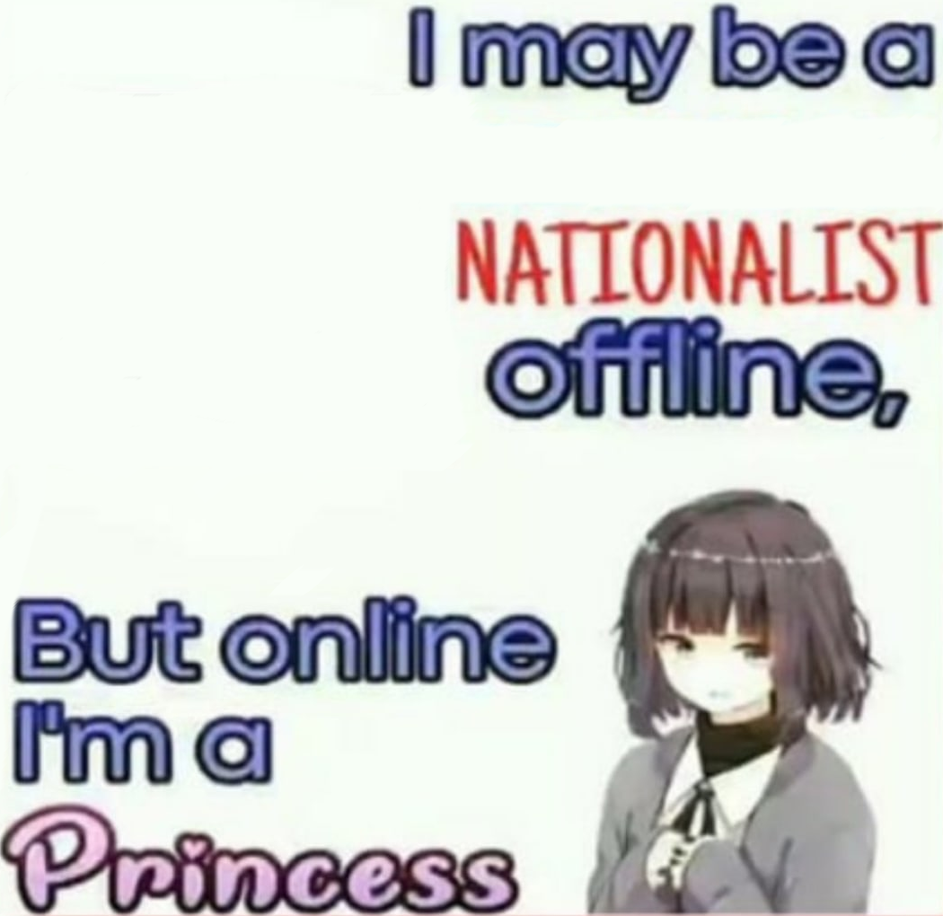 I may be a nationalist offline Blank Meme Template