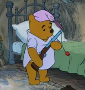Winnie the Poo with rifle Blank Meme Template