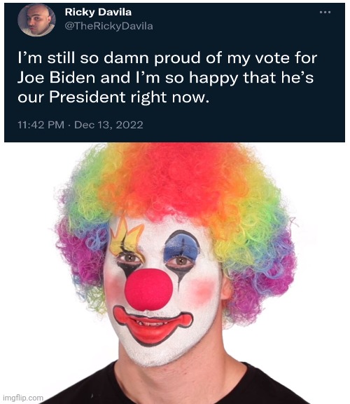 What a clown. | image tagged in memes | made w/ Imgflip meme maker