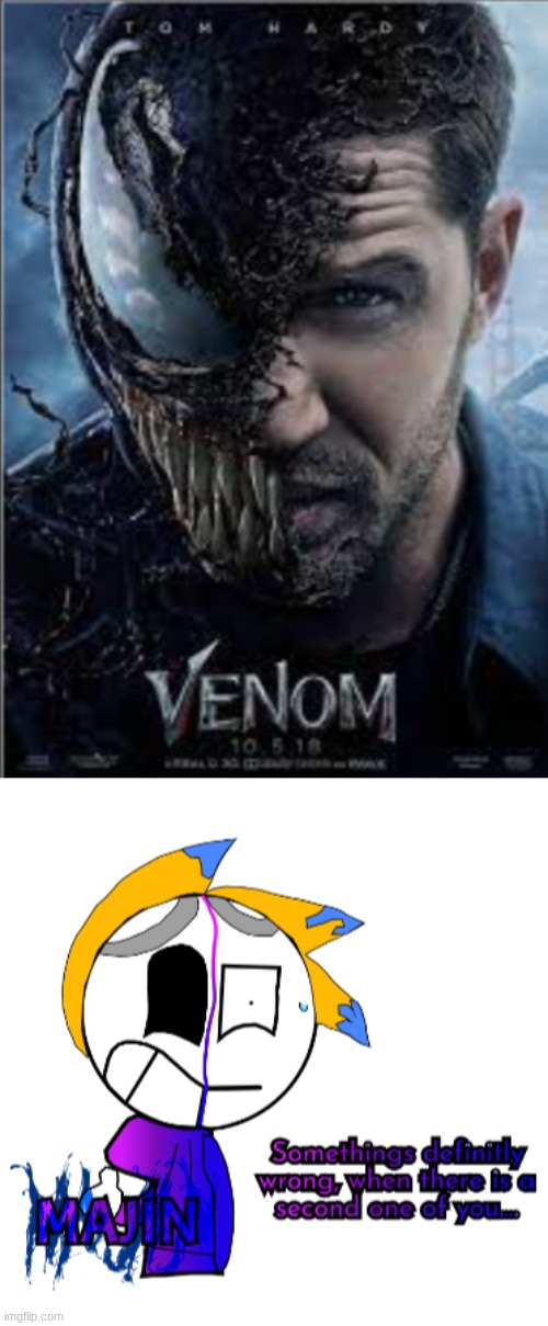 Remade this | image tagged in venom,majin | made w/ Imgflip meme maker